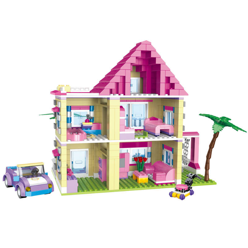 Cogo - Building Block Set - Dream House - 892 Pieces