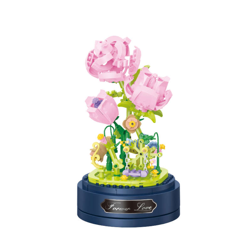 Cogo - Building Block Set - Flowers - 335 Pieces