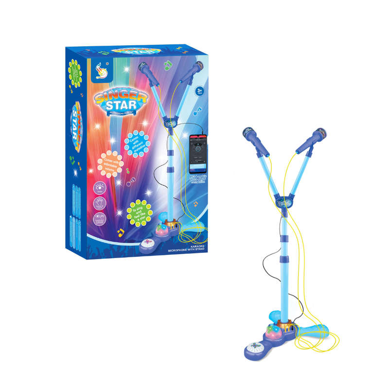 Cogo - Electric Dual Microphone Set for Kids - Includes Cable & Lights