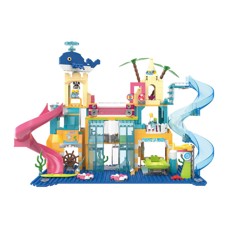 Cogo - Building Block Set - Water Park - 715 Pieces