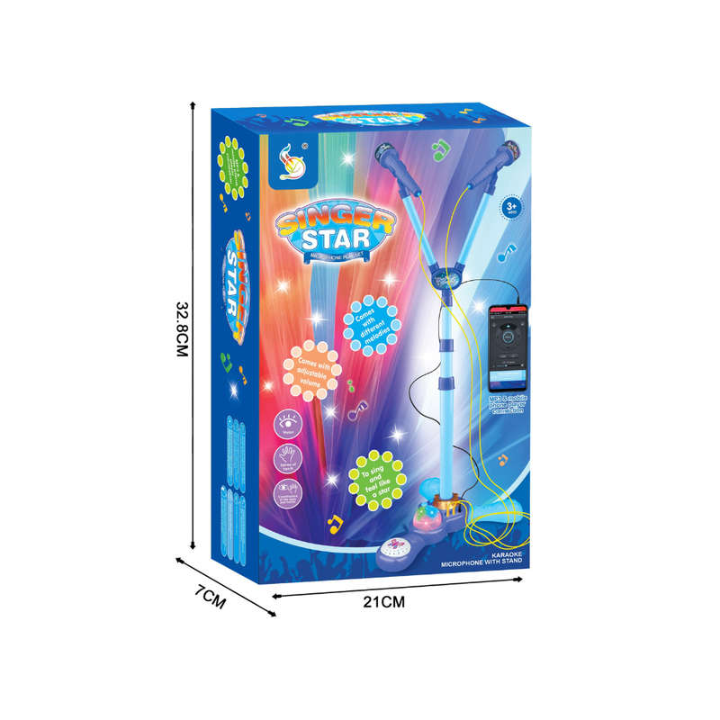 Cogo - Electric Dual Microphone Set for Kids - Includes Cable & Lights