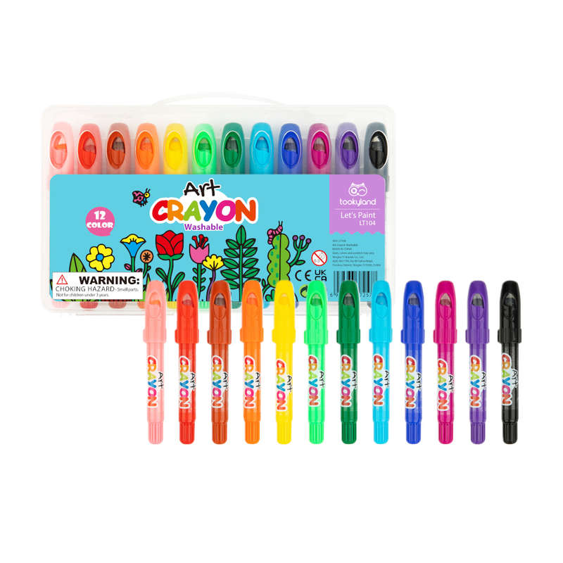 TookyToy - Crayon Art - 12 Colours