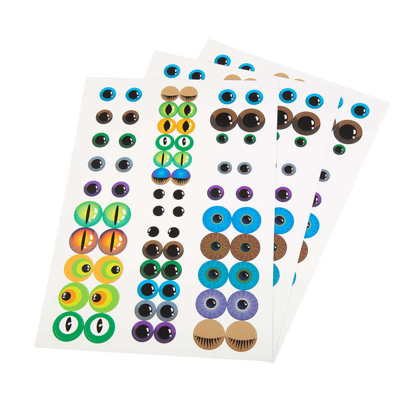 Anthony Peters - Stickers - Card Eyes - Coloured - 204pcs