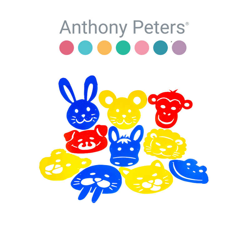 Anthony Peters - Animal Face Mask Stencils - 10pcs