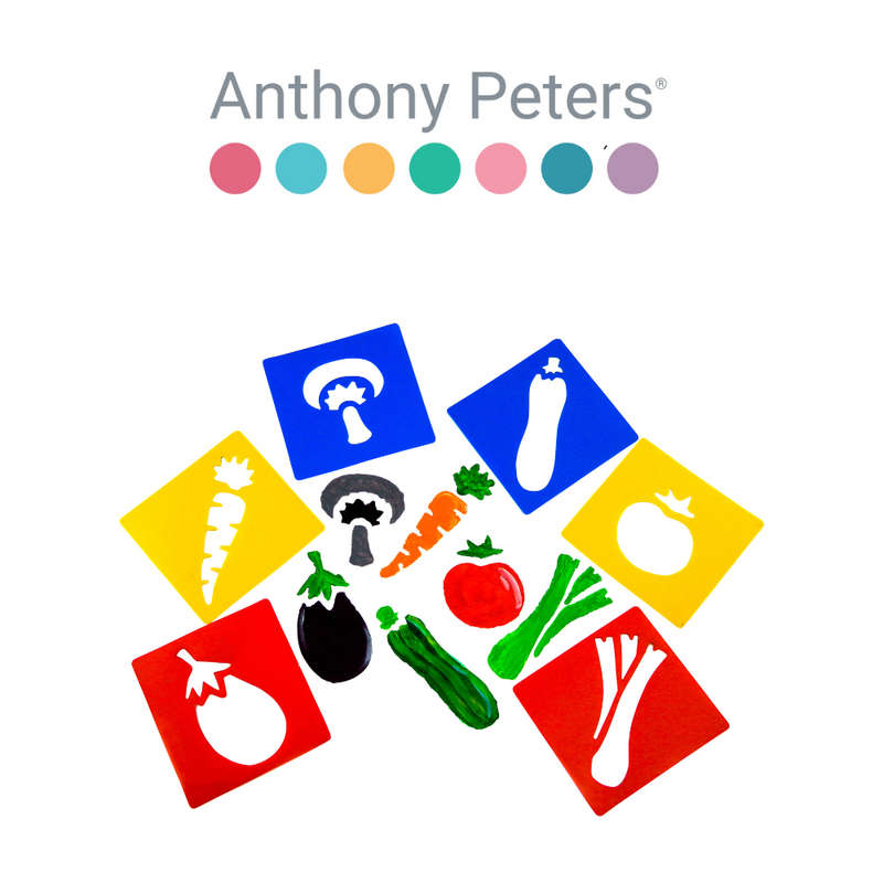 Anthony Peters - Vegetable Stencils - 6pcs