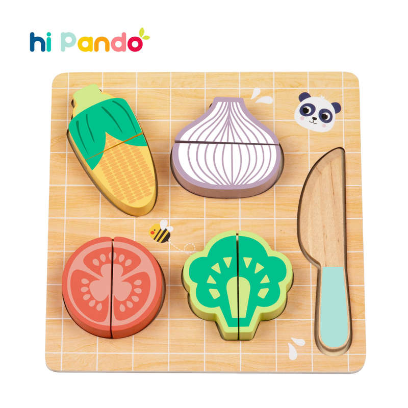 hi Pando - Wooden Cutting Food - Vegetables - 10pcs