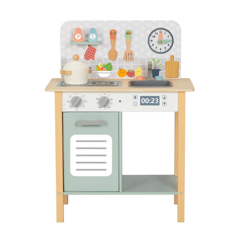 hi Pando - Pretend & Play - Wooden Kitchen Set - 8pcs