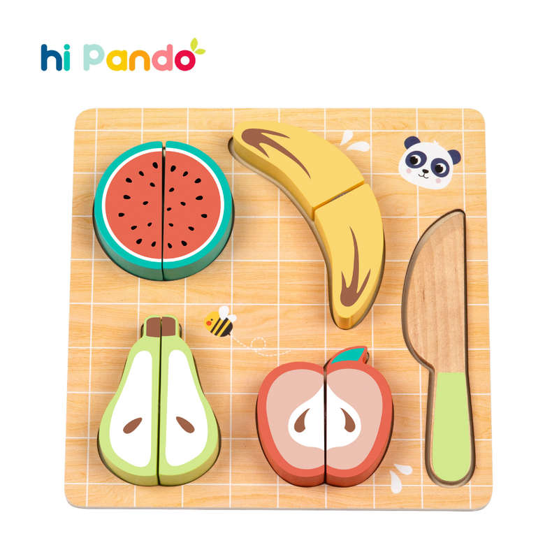hi Pando - Wooden Cutting Food - Fruit - 10pcs