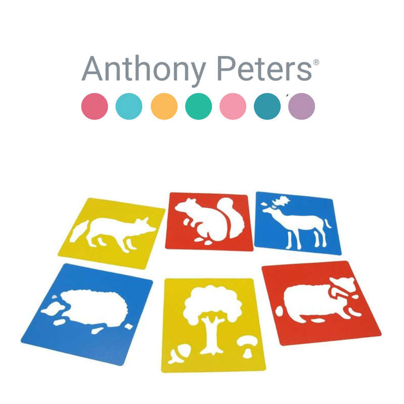 Anthony Peters - Woodland Animal Stencil Set - 6 Pieces