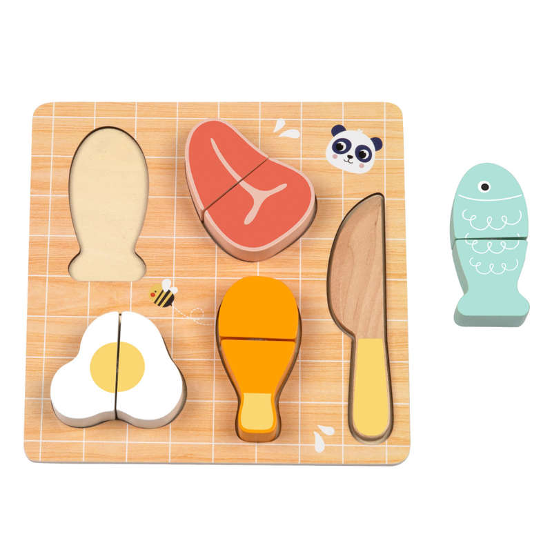 hi Pando - Wooden Cutting Food - Protein - 10pcs