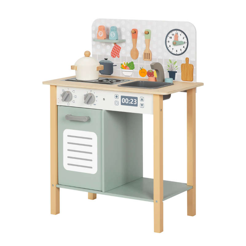 hi Pando - Pretend & Play - Wooden Kitchen Set - 8pcs