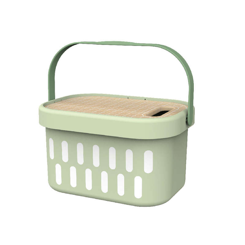 TookyToy - Wooden Cutting Food Play Set in Portable Storage Box - 31 Pieces