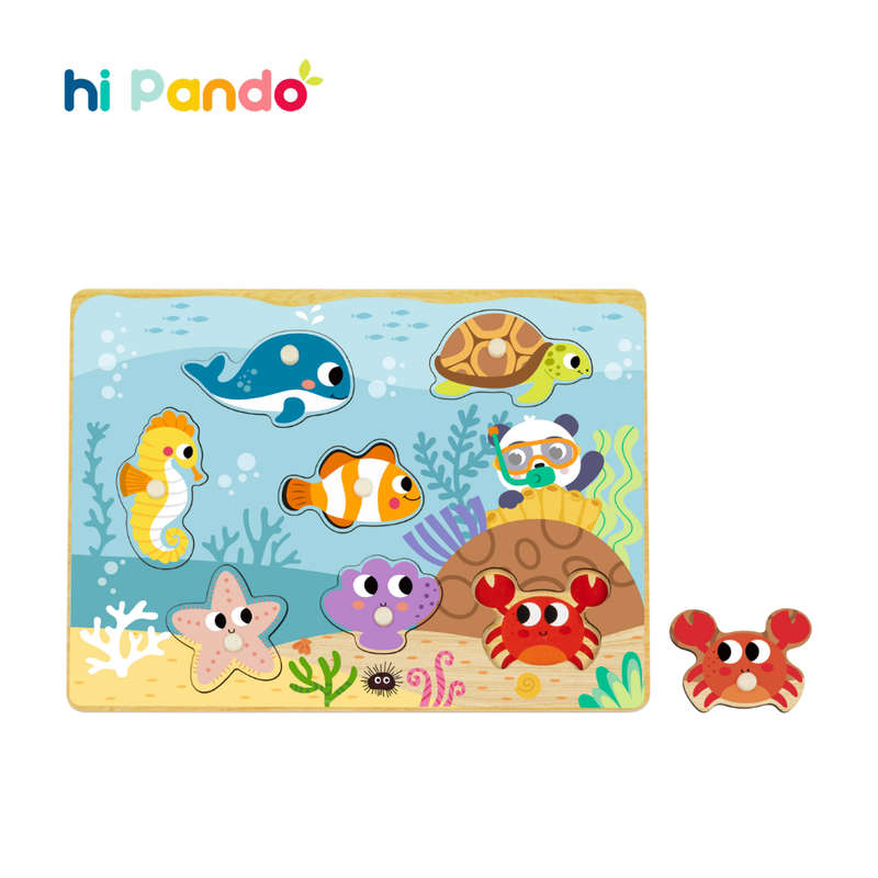 hi Pando - Ocean Themed Animal Puzzle - 8pcs