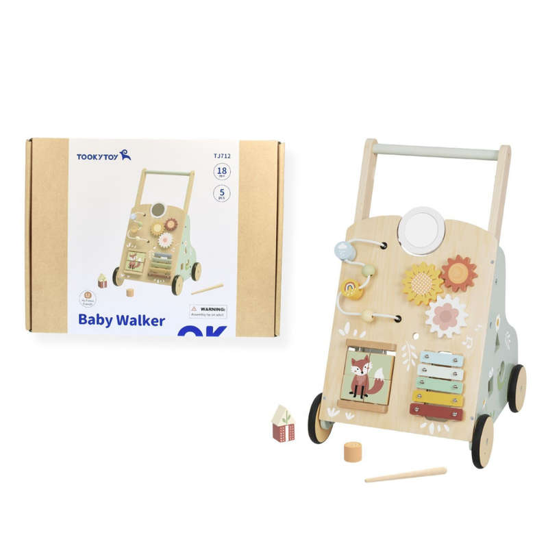 TookyToy - Multi-Activity Baby Walker with Bead Maze & Xylophone