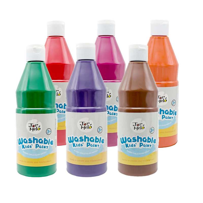 Jar Meló - Paint for Kids - Washable - Bulk Pack - 500ml 12c