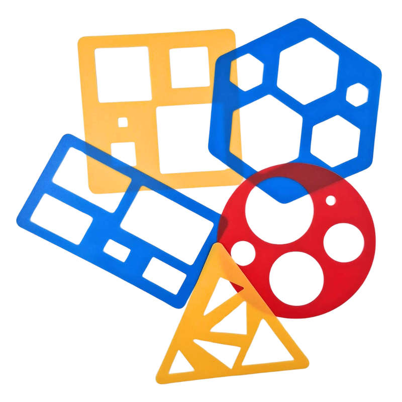Anthony Peters - Primary Shape Stencils - 5pcs