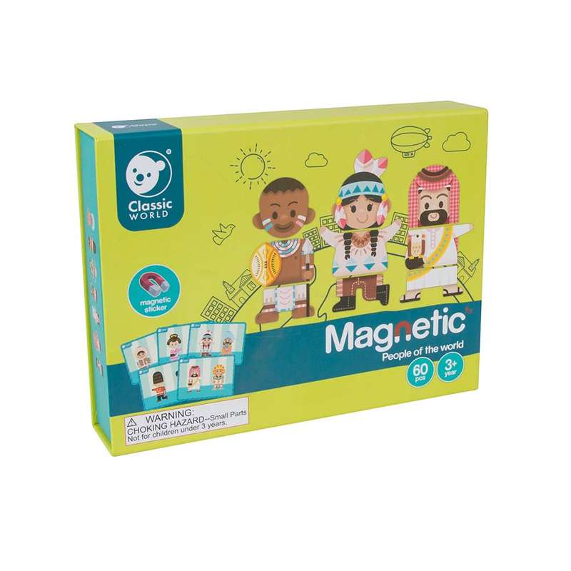 Classic World - Magnetic Activity Set - People Of The World - 60pcs