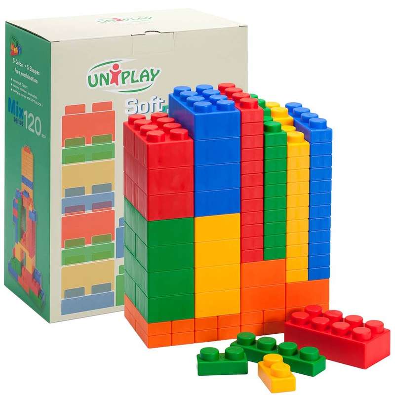 Create By Greenbean - Jumbo Soft Blocks - Mixed - 120pcs - Retail Box
