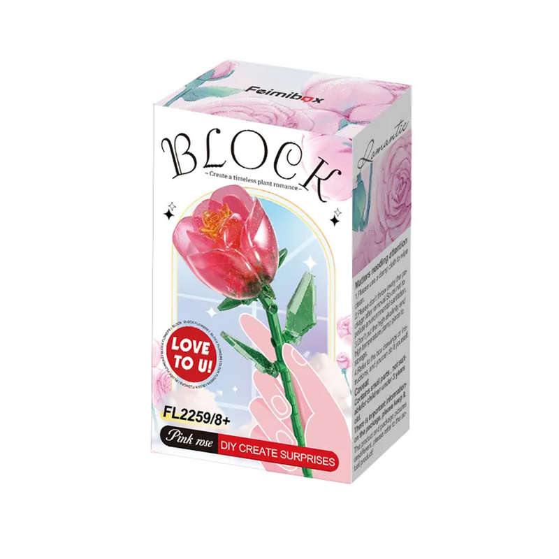 Feelo - Flower - Red Rose - 67 Pieces
