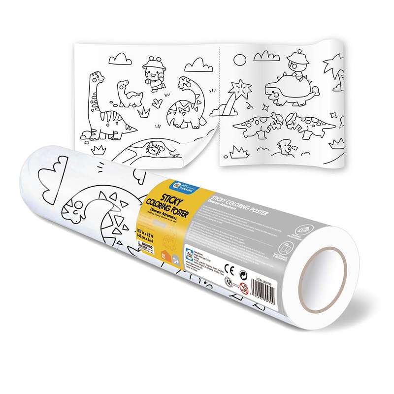 Jar Meló - Sticky Drawing Paper - Dinosaur Adventures