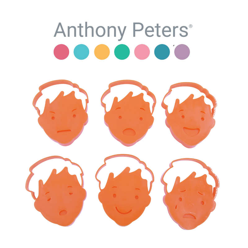 Anthony Peters - Emotions Dough Cutters & Stampers - 6 Pieces