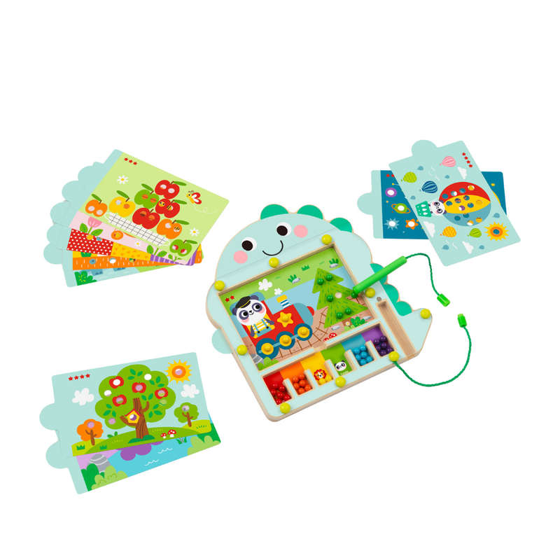 hi Pando - Magnetic Pegboard Maze with Activity Cards - 12pcs