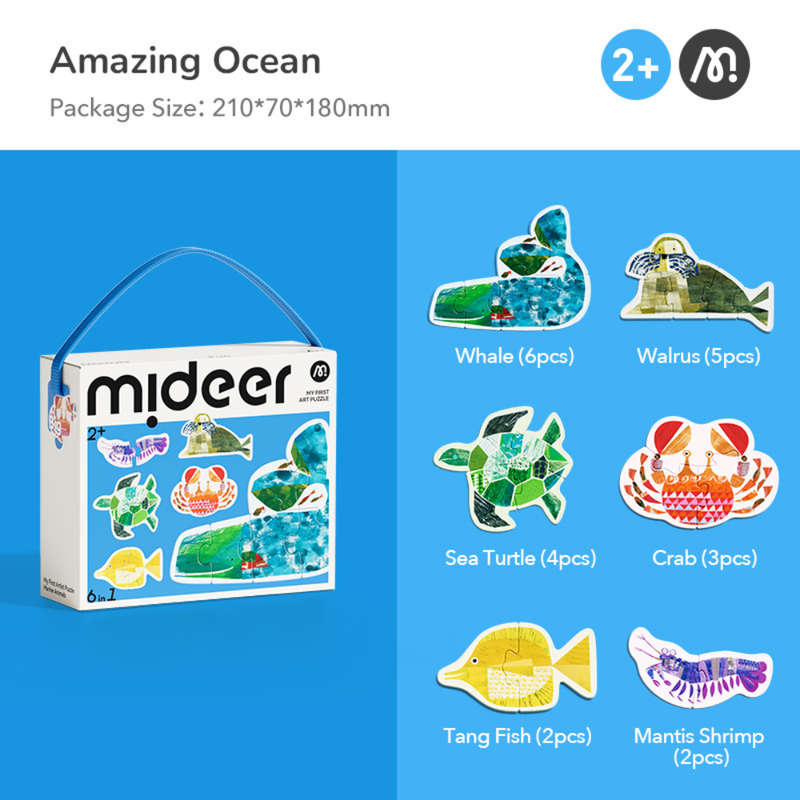 Mideer - My First Artist Puzzle - Ocean Animals