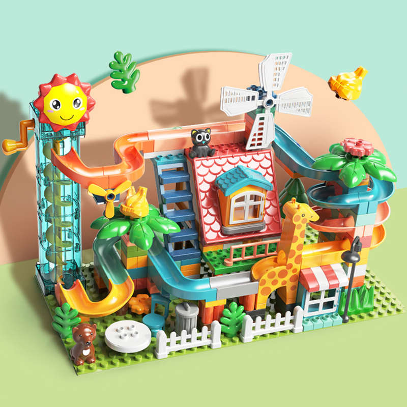 Feelo - Animal Theme Park - Large Building Block Set - 255 Pieces