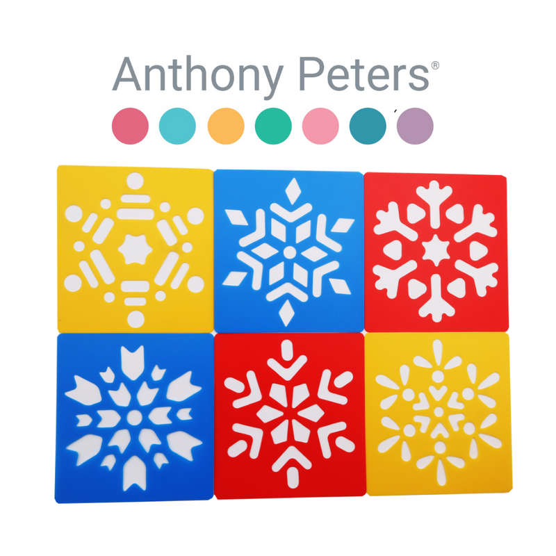 Anthony Peters - Snowflake Stencil Set - 6 Pieces