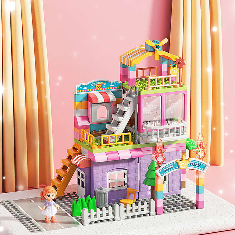 Feelo - Building Block Set - Princess Villa - 162 Pieces