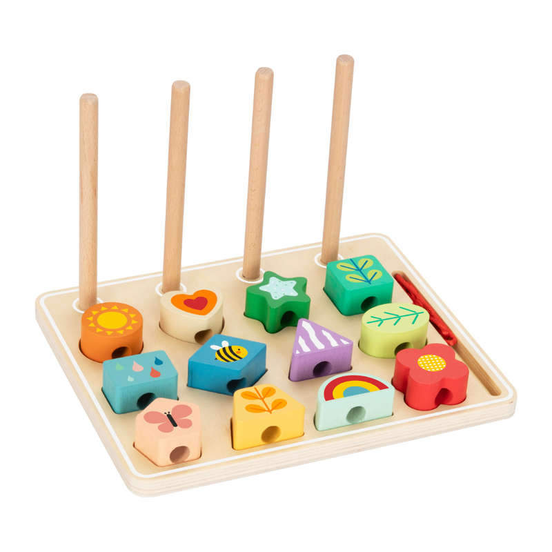 hi Pando - Wooden Sequencing Bead Game - 30pcs