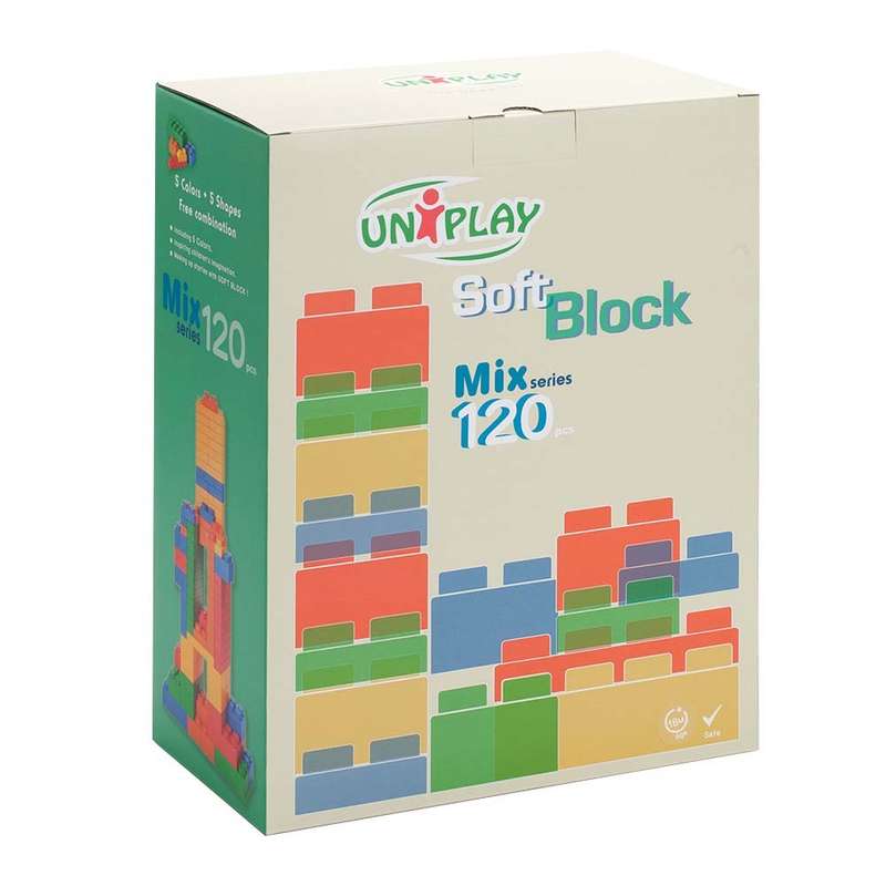 Create By Greenbean - Jumbo Soft Blocks - Mixed - 120pcs - Retail Box