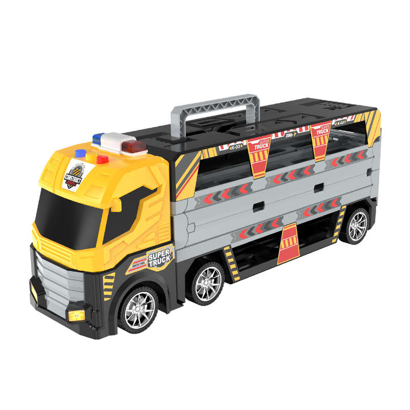 Cogo - Pretend & Play Car Transporter Truck with Lights and Sounds - 8 Cars