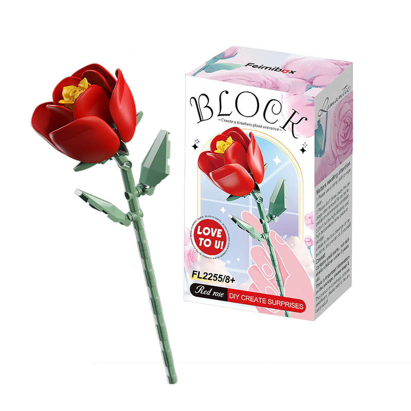 Feelo - Flower - Red Rose - 68 Pieces