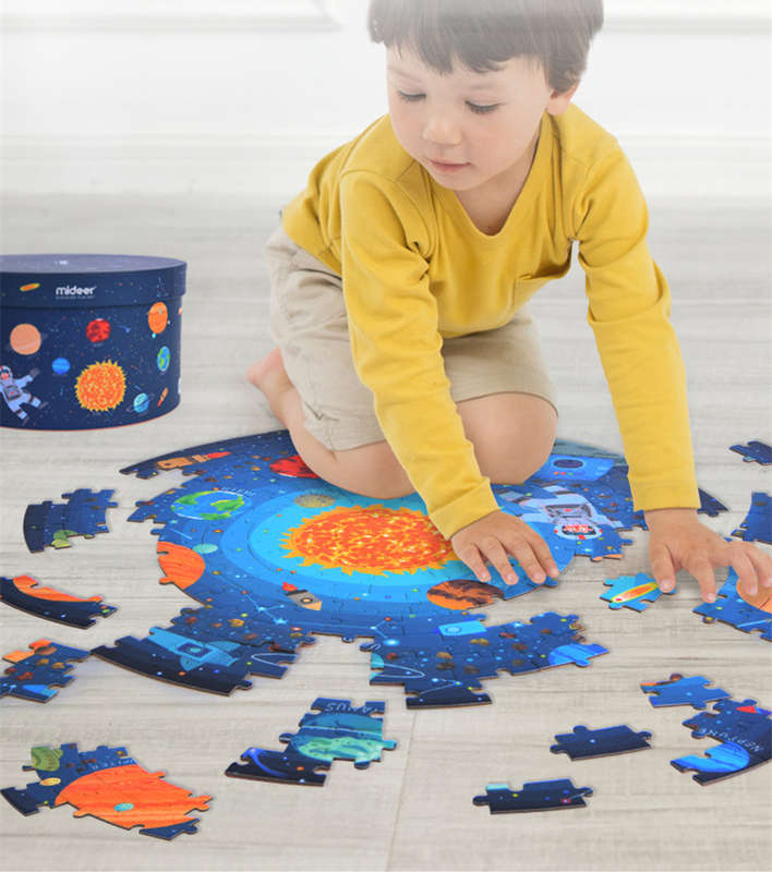 Mideer - Round Puzzle - Wondering Through Space - 150pcs