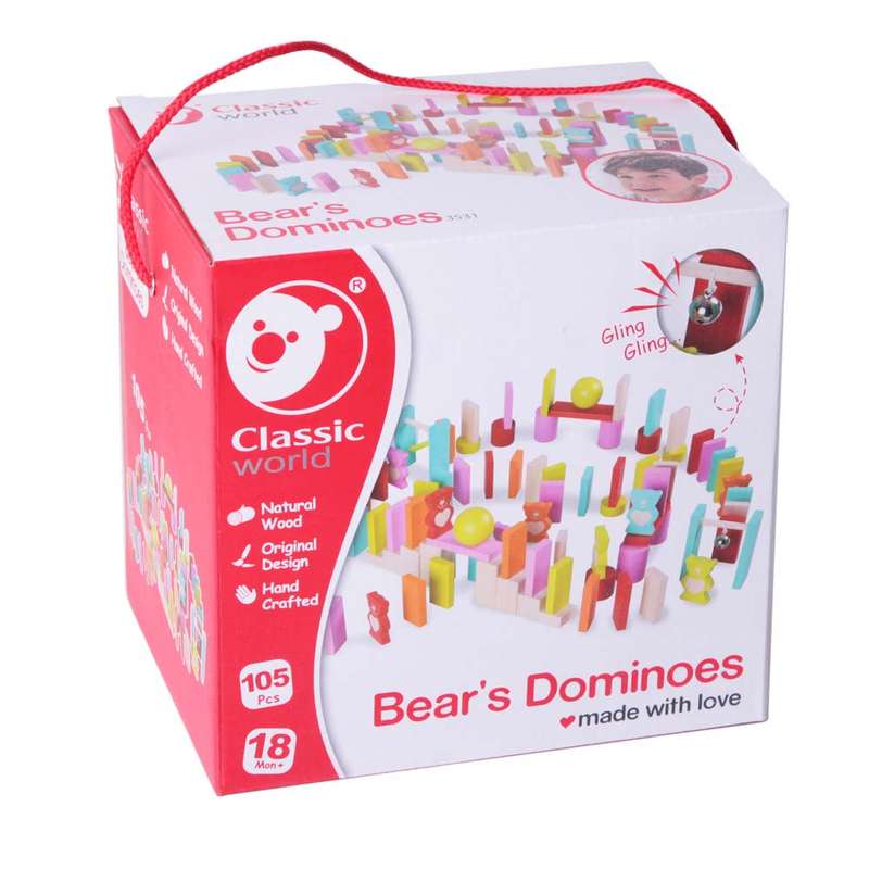 Classic World - Bear's Dominoes - 109pcs