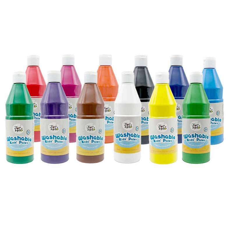 Jar Meló - Paint for Kids - Washable - Bulk Pack - 500ml 12c