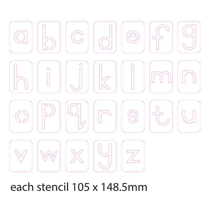 Anthony Peters - Alphabet Stencils - 26pcs