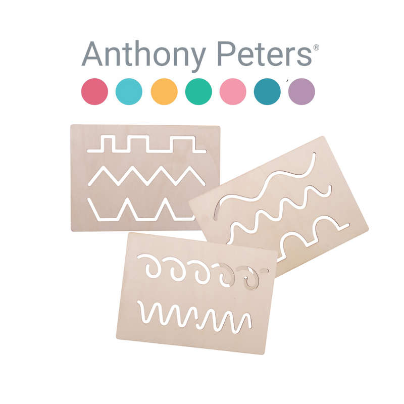 Anthony Peters - Wooden Pattern Stencils - 3 Pieces