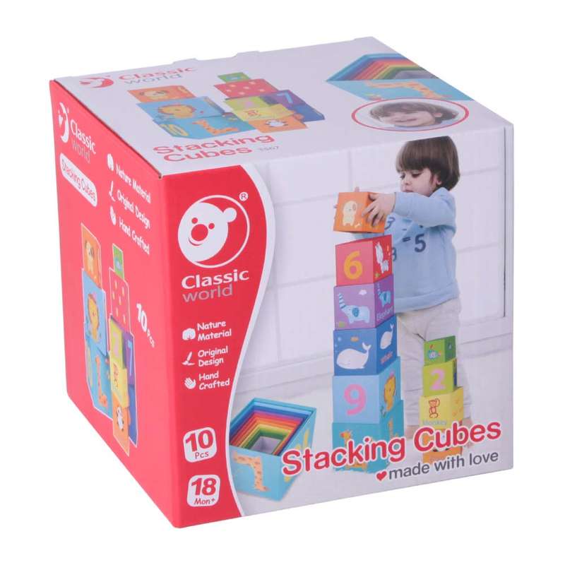 Classic World - Stacking Cubes - 10pcs