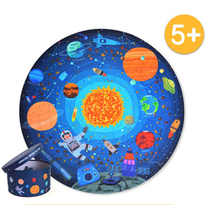 Mideer - Round Puzzle - Wondering Through Space - 150pcs