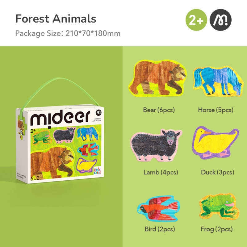 Mideer - My First Artist Puzzle - Forest Animals