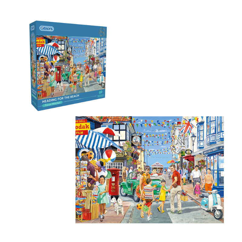 Gibsons - Heading for the Beach - 1000 Piece Jigsaw Puzzle