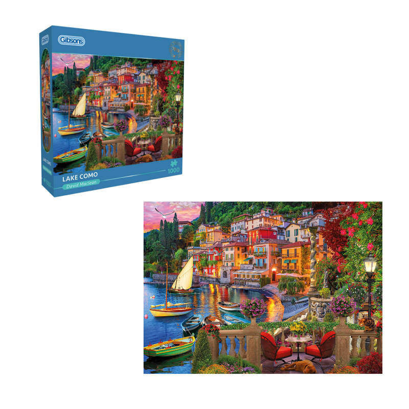 Gibsons - Lake Como - 1000 Piece Jigsaw Puzzle