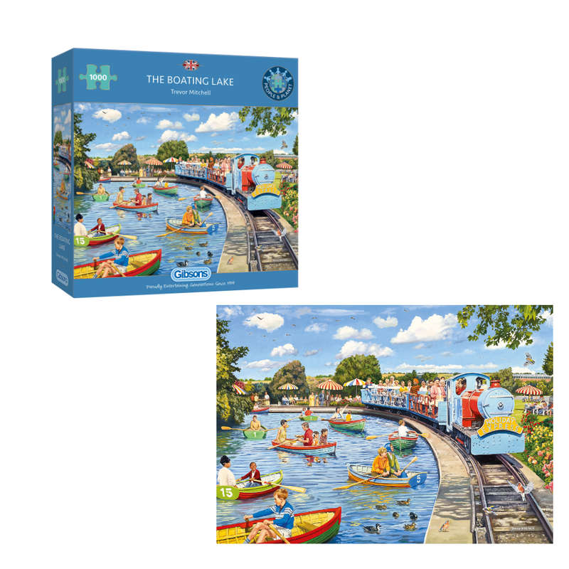 Gibsons - The Boating Lake - 1000 Piece Jigsaw Puzzle