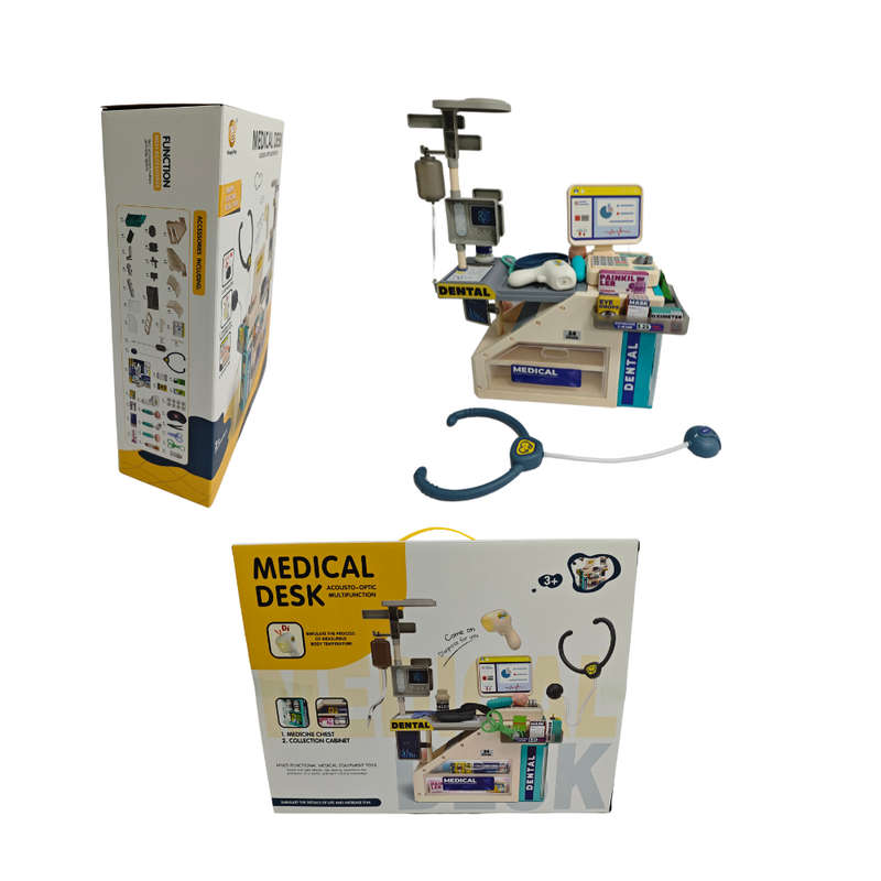Cogo - Pretend & Play Doctor Set - Medical Desk - 45 Pieces
