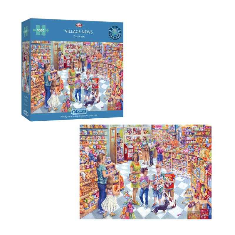 Gibsons - Village News - 1000 Piece Jigsaw Puzzle