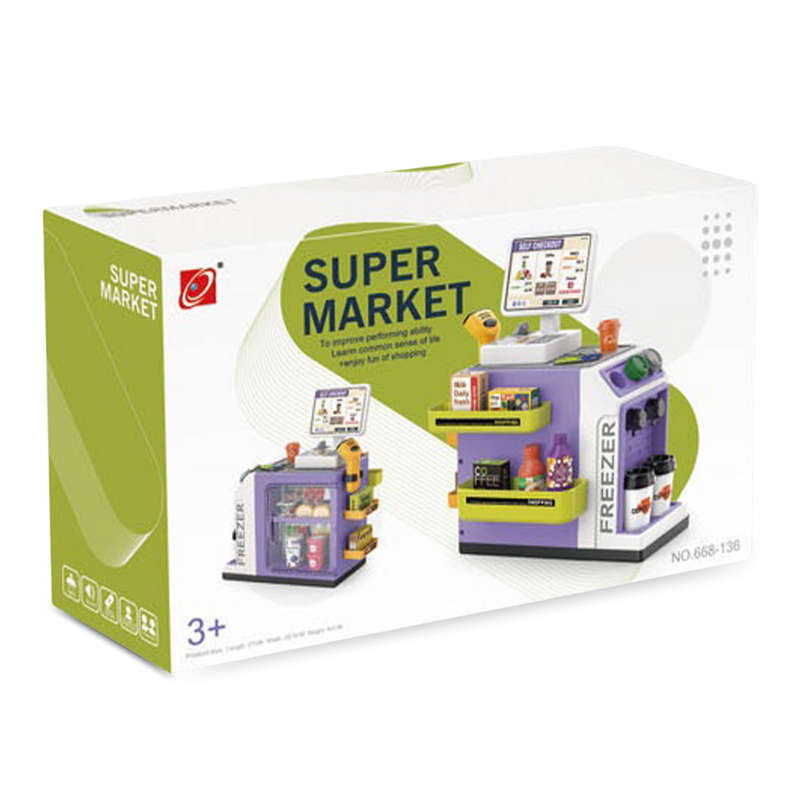Cogo - Pretend & Play Grocery Store with Lights & Sound Effects - 46 Pieces