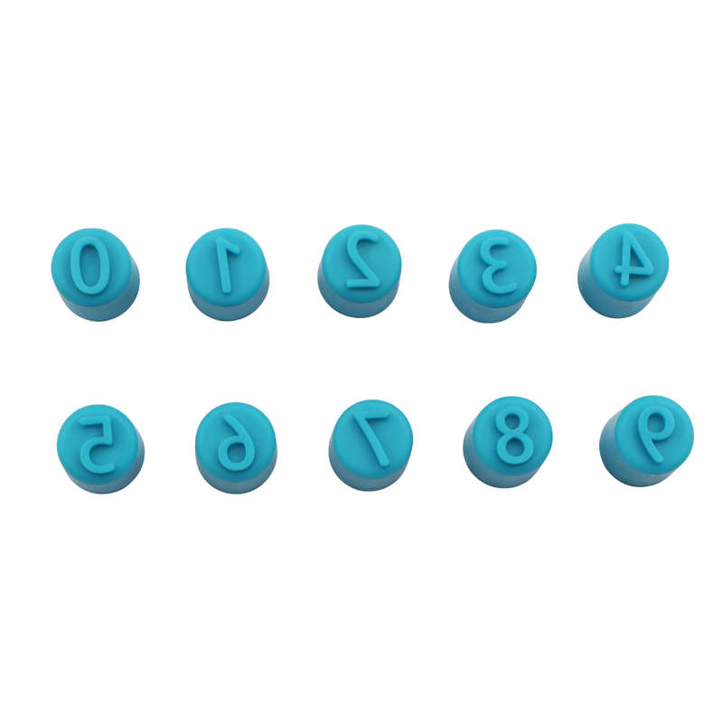 Anthony Peters - Finger Paint & Dough Stampers - Numbers - 0-9 - 10 Pieces