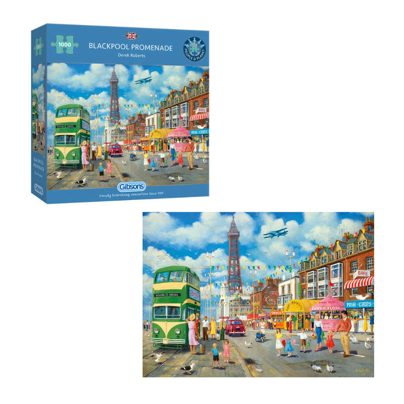 Gibsons - Blackpool Promenade - 1000 Piece Jigsaw Puzzle